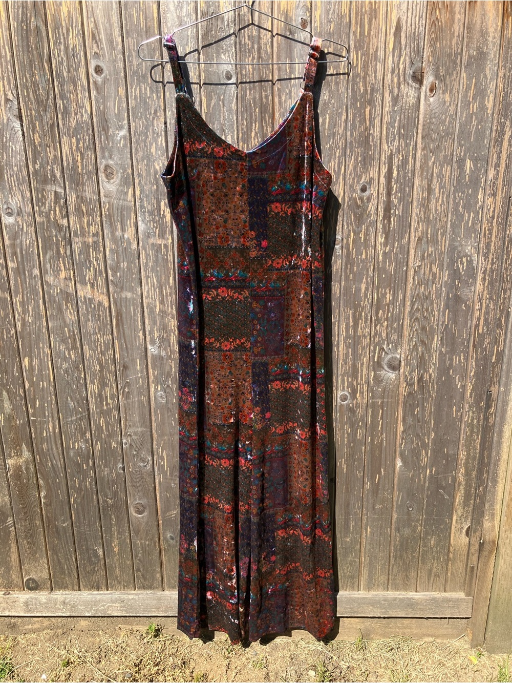 Natural life velvet jumpsuit